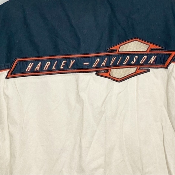 Harley-Davidson Garage Short Sleeve Button Down Shirt Large Tall - Picture 5 of 6